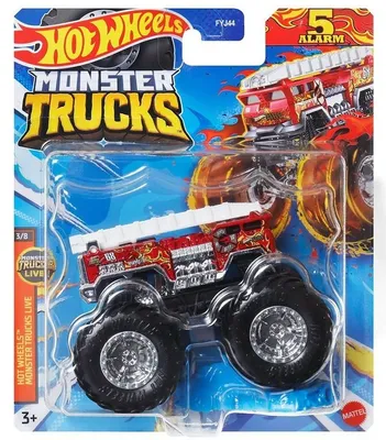 Produktbild von Monster Trucks | Hot Wheels | 1:64 Die-Cast Fahrzeuge | Autos | Mattel, Fahrzeug: 5 Fire Alarm