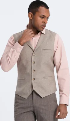 Produktbild von Ombre Clothing Formelle Herrenweste Xilhana beige L