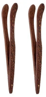 Produktbild von 2 Stück Teezangen aus Holz für Teezeremonien und Küchenanwendungen