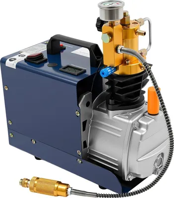 Produktbild von PCP Luftkompressor - Hochdruck Luftpumpe - 1800 W - 80 L - 2800 U/min - Kupferwickelmotor - Elektrisch - Blau