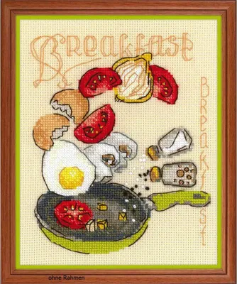 Produktbild von Auslaufmodell Riolis Kreuzstich-Set "Frühstück", Zählmuster