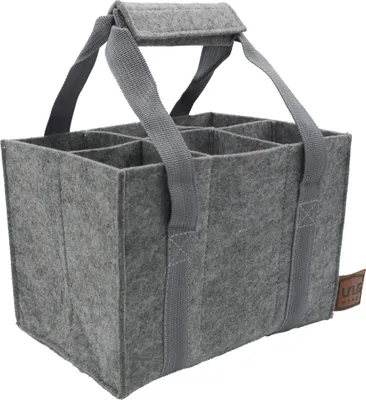 Produktbild von UNUS Flaschenträger 6 Flaschen aus Filz Flaschenhalter Männerhandtasche