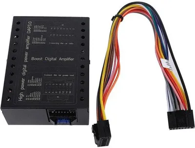 Immagine prodotto di Amplificatore per auto, 4 canali - Uscita stabile per altoparlanti - Alloggiamento in metallo nero opaco - Tecnologia di classe A/B - Ideale per sistemi audio automobilistici