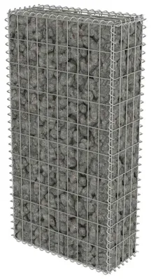Obrázek produktu pro vidaXL Gabionová stěna s krytem z pozinkované oceli 50 × 20 × 100 cm