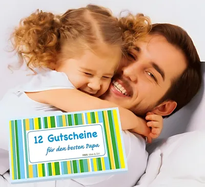 Produktbild von RNK Gutscheinhefte für besten Papa Idee & Stil 150x80mm