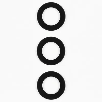 Immagine prodotto di Clappio, protezione per fotocamera per Samsung Galaxy A14 5G, vetro temperato, set da 3 pezzi, nero / trasparente