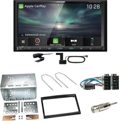 Produktbild von Kenwood DNX-7190DABS Android Auto DAB+ Einbauset für Peugeot 307 Citroen C2 C3