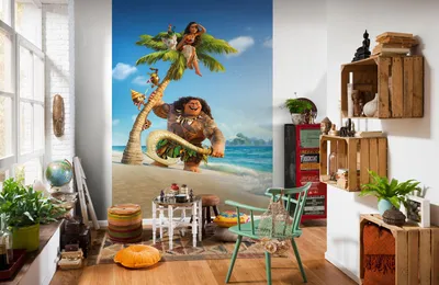 Produktbild von Komar Vlies Fototapete "Moana and Maui" - Größe: 184 x 248 cm (Breite x Höhe) - 2 Bahnen