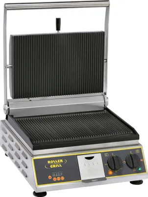 Produktbild von ROLLER GRILL Kontaktgrill mit Timer, 400x475x310 mm (BxTxH), 3,4 kW