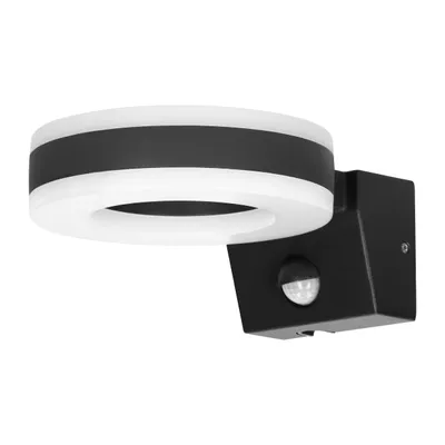 Produktbild von Adviti | LED-Wandleuchte - 20W - Schwarz - Mit Bewegungsmelder - IP65 wetterfest