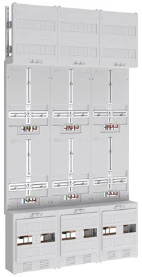 Produktbild von ABN BRAUN AG ABN Zählerplatz 3Pkt 6Z Z39160 m.Klemmstein 5p 750x1350mm