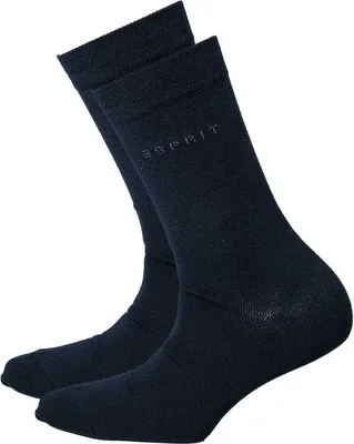 Produktbild von ESPRIT Damen Socken 2 Paar  - Kurzsocken, einfarbig Marine 39-42 (Size: 5.5-8 UK)