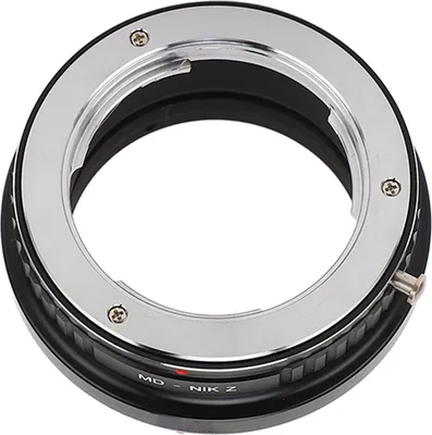 Zdjęcie produktu dla CFTGIW Adapter obiektywu ze stopu aluminium Pierścień konwertera mocowania obiektywu Kompatybilny z obiektywem bagnetowym MD do Z6 Z7 Z50 Z5 Z6II Z7II Zfc Z9 Z30 Pełna ręczna kontrola Matowa farba