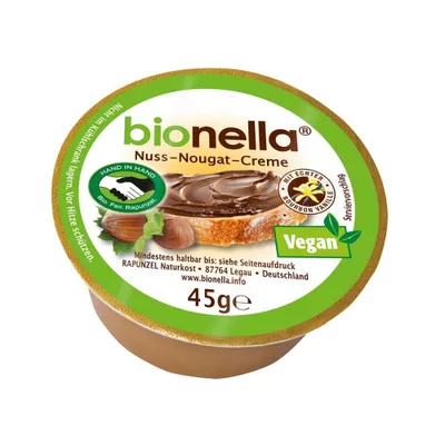 Produktbild von Bionella Nuss-Nougat-Creme vegan 45g