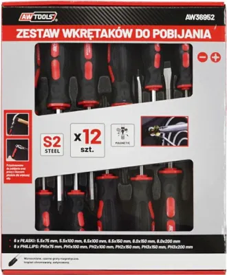 Obrázok produktu pre Awtools 12-dielna sada bitových skrutkovačov.