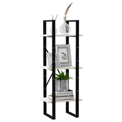 Produktbild von "im Sonderangebot"Bücherregal - CLORIS - Standregal - Robust und langlebig - 3 Böden Weiß 40x30x105 cm Massivholz Kiefer - DEMöbel9038040