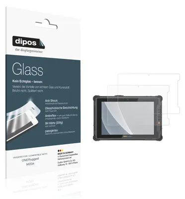 Image de 2x Protection ecrán pour ONERugged M20A mat Verre souple Film Protecteur 9H dipos