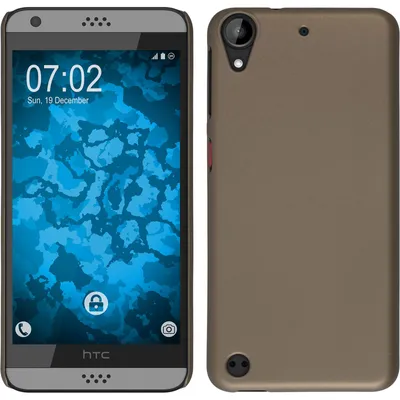 Produktbild von PhoneNatic Case kompatibel mit HTC Desire 530 - Hülle gold gummiert Hard-case + 2 Schutzfolien