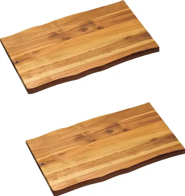 Produktbild von KESPER | Schneid- und Servierbrett | 2er Pack | Akazienholz | 45 x 27 x 2 cm | ideal zum servieren von Speisen