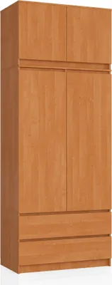 Immagine prodotto di Akord Elemento Sovrapposto Per Armadio 2 Ante 2 Cassetti Ontano 90X51X234 Cm