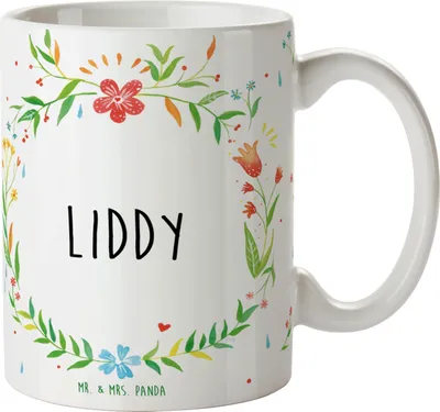 Produktbild von Mr. & Mrs. Panda Teetasse Liddy - Geschenk, Becher, Kaffeetasse, Kaffeebecher, Keramiktasse, Tasse