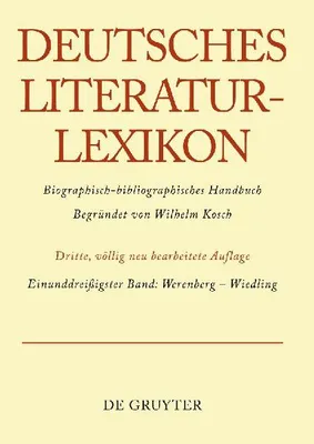 Produktbild von Deutsches Literatur-Lexikon, Band 31, Werenberg - Wiedling