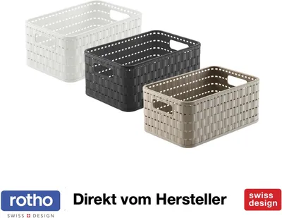 Produktbild von Korb DIN A6, 4 l COUNTRY, Farbe:Weiß