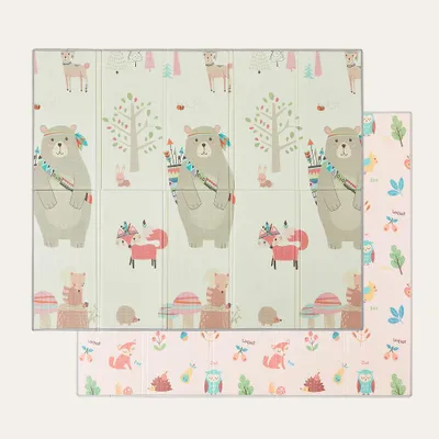 Productafbeelding van CASABEL Baby Speelmat 180×150 cm, Opvouwbaar, Waterdicht, Dik, Ontwerp met Jagerbeer, Groot Formaat en Gemakkelijk Op te bergen