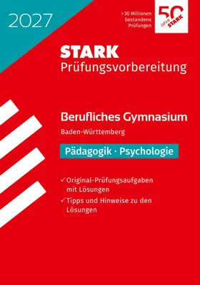 Produktbild von STARK Pädagogik/Psychologie - Abitur Berufliches Gymnasium 2027 BW - Prüfungsvorbereitung