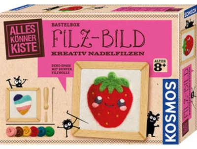 Immagine prodotto di KOSMOS AllesKönnerKiste Filz-Bild, Nadelfilzen, Filzwolle, Kreativset, ab 8 Jahren, 605704