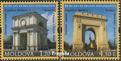 Produktbild von Briefmarken Moldawien 2011 Mi 769-770 (kompl.Ausg.) postfrisch Diplomatische Beziehung Rumänien