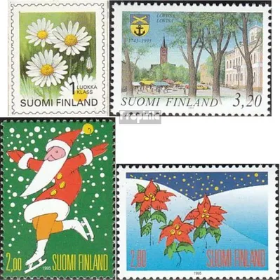 Produktbild von Briefmarken Finnland 1995 Mi 1296,1304,1317-1318 (kompl.Ausg.) gestempelt Pflanze