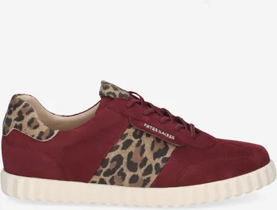 Produktbild von Peter Kaiser 73340 512, Sneaker in Bordeaux-Rot / Braun (Leo) für Damen, Größe 38,5