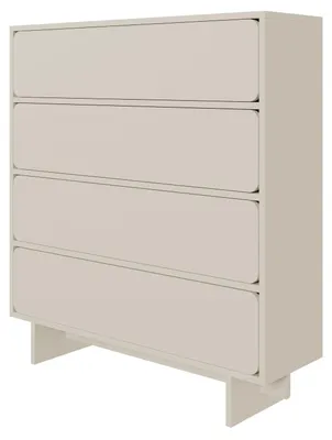 Obrázok produktu pre Selsey WUWU - Komoda so 4 zásuvkami, béžová 101 cm