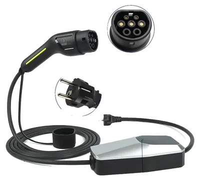 Produktbild von EV-Ladegerät, Typ 1/2 Kompatibilität, einstellbarer Ladestrom, T2 16A 1 Phase 10 Meter