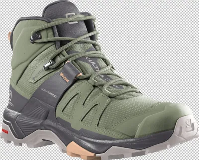 Produktbild von SALOMON SHOES X ULTRA 4 MID GTX W Oilgr/Mgn Oil Green/Magnet/Almond Cr 42.5