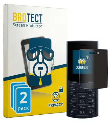 Produktbild von 2x BROTECT Sichtschutzfolie für Nokia 110 4G (2023) Anti-Spy Privacy Sichtschutz Blickschutz Folie Blaulicht-Schutz
