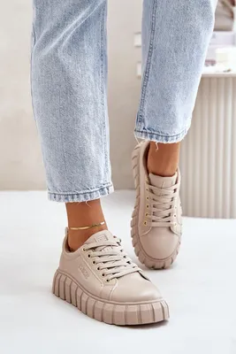 Imagen del producto de Zapatillas deportivas para mujer, marca Big Star, modelo MM274618, color beige, talla 41
