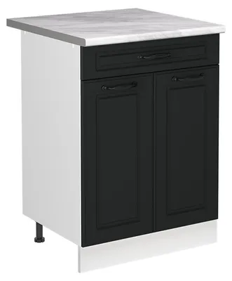 Obrázek produktu pro Skříňka pod dřez Vicco R-Line Antracitový venkovský dům/Bílá 60 cm pracovní deska Mramor, Model 72990