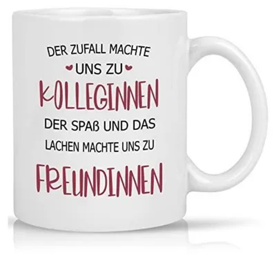 Produktbild von Abschiedsgeschenk Tasse für Kollege Jobwechsel 320ml Keramik Weiß mit Spruch