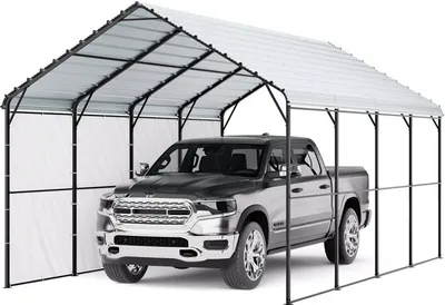 Image de s Zeltgarage Garagenzelt - Carport Abstand Schuppen - Couverture de voiture 3,6x6x3,15m - Protection parfaite du véhicule