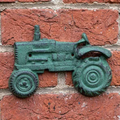 Produktbild von Wandflaschenöffner Traktor, Eisen, Grün, Flaschenöffner