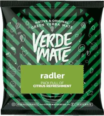 Obrázek produktu pro Verde Mate – vzorek čaje mate Radler 50 g – silné lístky 5 mm, sušené na vzduchu – s chmelem a citronem – dokonalé osvěžení – Yerba Mate Brazílie