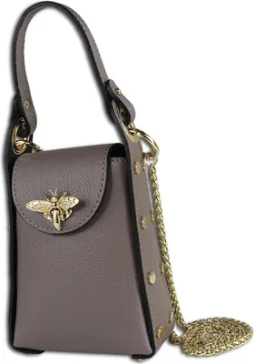 Image de Sac en cuir Toscanto Sac à bandoulière marron taupe OTT813UN