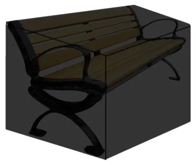 Imagen del producto de Funda protectora para banco de jardín, cubierta impermeable, protección para todo tipo de clima, para 3 plazas, dimensiones: 162x66x89 cm