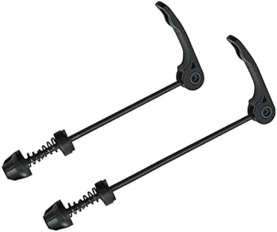 Produktbild von PolkaHome® Fahrrad Vorder- und Hinterachse Schnellspanner Set - MTB, Rennrad und Mountainbike - Schwarz - Leichte Aluminiumlegierung