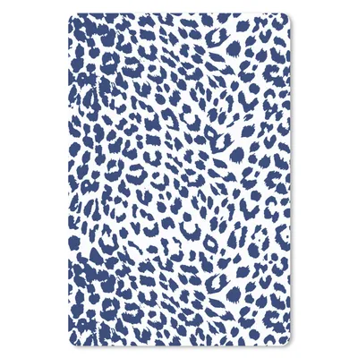 Produktbild von MuchoWow® Mauspad Mousepad Pantherdruck - Blau - Weiß 40x60 cm - Mousepads - Maus Mat - Pad - Mausunterlage - Schreibtisch Accesoire