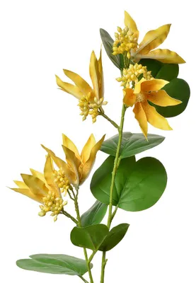 Image de Clayre & Eef Fleur artificielle 80 cm jaune plastique