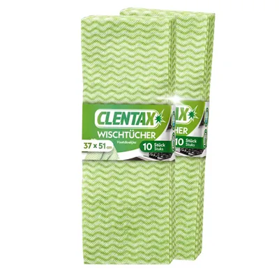 Produktbild von CLENTAX Wischtücher 10 St Reinigungstuch 37 x 51cm Mit saugstarker Lochstruktur
