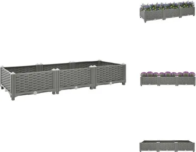 Obrázek produktu pro vidaXL Zvýšený záhon 120x40x23 cm polypropylen - Květináče a květináče